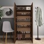 Brown oak plywood shoe rack furniture 80x35.5x180cm by vidaXL, Shoe racks and shoe organizers - Ref: Foro24-815278, Price: 16...