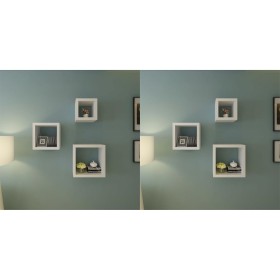 Cube wall shelf 6 units white by vidaXL, Shelves and shelves - Ref: Foro24-275973, Price: 56,88 €, Discount: %