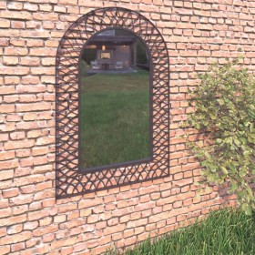 Arched garden wall mirror 50x80 cm black by vidaXL, Mirrors - Ref: Foro24-275607, Price: 57,99 €, Discount: %