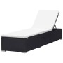 Sun loungers with cushions 2 pcs black synthetic rattan by vidaXL, Loungers - Ref: Foro24-277088, Price: 305,53 €, Discount: %