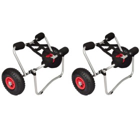 Kajakwagen 2 Einheiten Aluminium von vidaXL, Bootsanhänger - Ref: Foro24-277087, Preis: 111,99 €, Rabatt: %