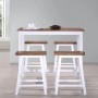 5-piece solid wood kitchen high table and stool set by vidaXL, Furniture sets for kitchens and dining rooms - Ref: Foro24-275...