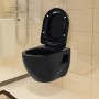 Wall-hung toilet with hidden black ceramic cistern by vidaXL, Bathrooms - Ref: Foro24-275792, Price: 295,82 €, Discount: %