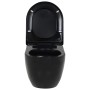 Wall-hung toilet with hidden black ceramic cistern by vidaXL, Bathrooms - Ref: Foro24-275792, Price: 295,82 €, Discount: %