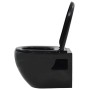 Wall-hung toilet with hidden black ceramic cistern by vidaXL, Bathrooms - Ref: Foro24-275792, Price: 295,82 €, Discount: %