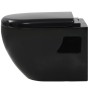 Wall-hung toilet with hidden black ceramic cistern by vidaXL, Bathrooms - Ref: Foro24-275792, Price: 295,82 €, Discount: %