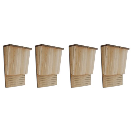 Casas para murciélagos 4 unidades de madera 22x12x34 cm de vidaXL, Refugios para murciélagos - Ref: Foro24-276009, Precio: 72...