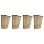 Casas para murciélagos 4 unidades de madera 22x12x34 cm de vidaXL, Refugios para murciélagos - Ref: Foro24-276009, Precio: 72...