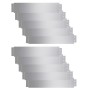 Set of 10 pieces of galvanized steel lawn fences 100x20cm by vidaXL, Garden edging and edging - Ref: Foro24-274902, Price: 59...