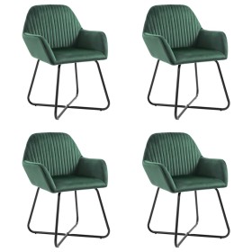 Dining chairs 4 units of green velvet by vidaXL, dining chairs - Ref: Foro24-277007, Price: 376,99 €, Discount: %