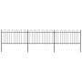 Garden fence with black steel arrowhead tips 5.1x1 m by vidaXL, fence panels - Ref: Foro24-277658, Price: 246,67 €, Discount: %