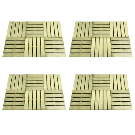 Porch tile 24 units green wood 50x50 cm by vidaXL, Floors and carpets - Ref: Foro24-276432, Price: 242,74 €, Discount: %