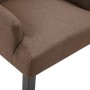 Dining chairs with armrests 2 units brown fabric by vidaXL, dining chairs - Ref: Foro24-276911, Price: 270,62 €, Discount: %