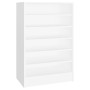 White plywood shoe cabinet 60x35x92 cm by vidaXL, Shoe racks and shoe organizers - Ref: Foro24-808945, Price: 71,99 €, Discou...