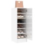 Glossy white chipboard shoe rack 32x35x92 cm by vidaXL, Shoe racks and shoe organizers - Ref: Foro24-808978, Price: 75,98 €, ...