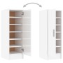 Glossy white chipboard shoe rack 32x35x92 cm by vidaXL, Shoe racks and shoe organizers - Ref: Foro24-808978, Price: 75,98 €, ...