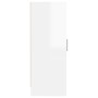 Glossy white chipboard shoe rack 32x35x92 cm by vidaXL, Shoe racks and shoe organizers - Ref: Foro24-808978, Price: 75,98 €, ...