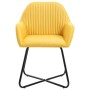 Dining chairs 4 units yellow fabric by vidaXL, dining chairs - Ref: Foro24-277108, Price: 352,15 €, Discount: %