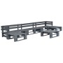 6-piece gray wood pallet garden furniture set by vidaXL, Garden sets - Ref: Foro24-276320, Price: 307,99 €, Discount: %