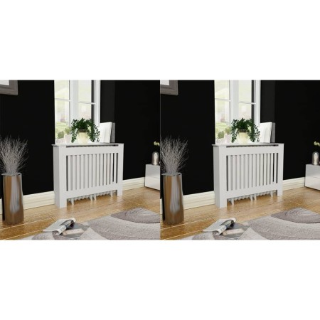 Radiator covers 2 units white MDF 112 cm by vidaXL, Accessories for heating radiators - Ref: Foro24-276003, Price: 163,10 €, ...