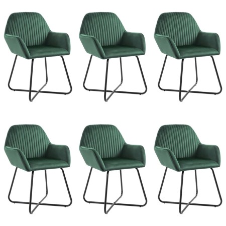 Dining chairs 6 units of green velvet by vidaXL, dining chairs - Ref: Foro24-277008, Price: 631,29 €, Discount: %