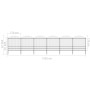 Garden fence with black steel spearheads (1.75-2)x10.2 m by vidaXL, fence panels - Ref: Foro24-277753, Price: 745,35 €, Disco...