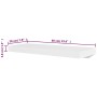 Wall shelves 4 units white 60 cm by vidaXL, Shelves and shelves - Ref: Foro24-275997, Price: 67,69 €, Discount: %