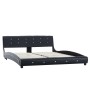 Bed with viscoelastic mattress black synthetic leather 160x200cm by vidaXL, Beds and slatted bases - Ref: Foro24-277562, Pric...