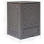 Garden composter 3 pcs plastic rattan 60x60x83 cm 900 L by vidaXL, Composters - Ref: Foro24-278918, Price: 263,50 €, Discount: %