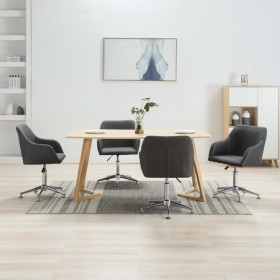 Swivel dining chairs 4 units dark gray fabric by vidaXL, dining chairs - Ref: Foro24-278429, Price: 250,91 €, Discount: %