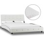 Bed with white synthetic leather mattress 120x200 cm by vidaXL, Beds and slatted bases - Ref: Foro24-277570, Price: 608,76 €,...