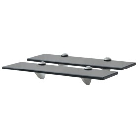 Floating shelves 2 units glass 8 mm 40x20 cm by vidaXL, Shelves and shelves - Ref: Foro24-3051527, Price: 31,21 €, Discount: %