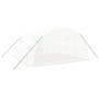 Greenhouse with white steel structure 16 m² 4x4x2 m by vidaXL, Greenhouses - Ref: Foro24-3188072, Price: 221,64 €, Discount: %