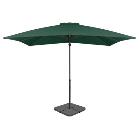 Garden umbrella with green portable base by vidaXL, Umbrellas - Ref: Foro24-276328, Price: 319,72 €, Discount: %