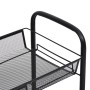 Kitchen cart 4 levels black iron 46x26x85 cm by vidaXL, Kitchen and dining carts - Ref: Foro24-336325, Price: 39,63 €, Discou...