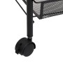 Kitchen cart 4 levels black iron 46x26x85 cm by vidaXL, Kitchen and dining carts - Ref: Foro24-336325, Price: 39,63 €, Discou...