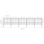 Garden fence with black steel spearheads (1.5-1.75)x8.5m by vidaXL, fence panels - Ref: Foro24-277743, Price: 422,46 €, Disco...