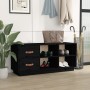 Schuhbank aus massivem schwarzem Kiefernholz 100x34x45 cm von vidaXL, Schuhregale und Schuhorganisatoren - Ref: Foro24-820181...