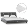 Bed with gray synthetic leather mattress 140x200 cm by vidaXL, Beds and slatted bases - Ref: Foro24-277581, Price: 393,82 €, ...