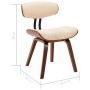 Dining chairs, 6 units, curved wood and synthetic leather by vidaXL, dining chairs - Ref: Foro24-278717, Price: 792,99 €, Dis...