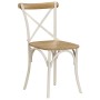 Cross back chairs 4 pcs solid white mango wood by vidaXL, dining chairs - Ref: Foro24-278771, Price: 582,28 €, Discount: %