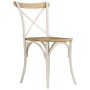 Cross back chairs 4 pcs solid white mango wood by vidaXL, dining chairs - Ref: Foro24-278771, Price: 582,28 €, Discount: %