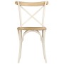 Cross back chairs 4 pcs solid white mango wood by vidaXL, dining chairs - Ref: Foro24-278771, Price: 582,28 €, Discount: %