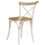 Cross back chairs 4 pcs solid white mango wood by vidaXL, dining chairs - Ref: Foro24-278771, Price: 582,28 €, Discount: %