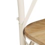 Cross back chairs 4 pcs solid white mango wood by vidaXL, dining chairs - Ref: Foro24-278771, Price: 582,28 €, Discount: %