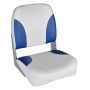 2x Asiento barco respaldo plegable cojín azul blanco 41x36x48cm de vidaXL, Piezas para veleros - Ref: Foro24-279103, Precio: ...