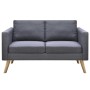 Set of dark gray fabric sofas with 2 and 3 seats. by vidaXL, Sofas - Ref: Foro24-272194, Price: 531,76 €, Discount: %