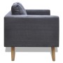 Set of dark gray fabric sofas with 2 and 3 seats. by vidaXL, Sofas - Ref: Foro24-272194, Price: 531,76 €, Discount: %