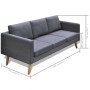 Conjunto de sofás de 2 y 3 plazas de tela gris oscuro de vidaXL, Sofás - Ref: Foro24-272194, Precio: 531,76 €, Descuento: %