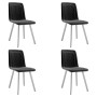 Sillas de comedor 4 unidades terciopelo negro de vidaXL, Sillas de comedor - Ref: Foro24-279427, Precio: 232,32 €, Descuento: %